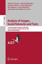 Analysis of Images, Social Networks and Texts: 11th International Conference, AIST 2023, Yerevan, Armenia, September 28–30, 2023, Revised Selected Papers