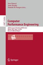 Computer Performance Engineering: 20th European Workshop, EPEW 2024, Venice, Italy, June 14, 2024, Revised Selected Papers