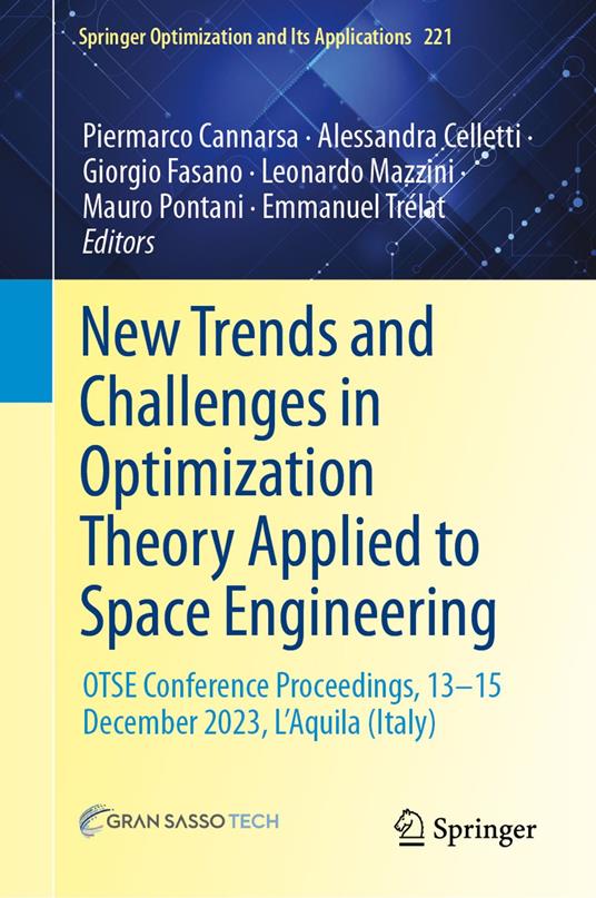 New Trends and Challenges in Optimization Theory Applied to Space Engineering