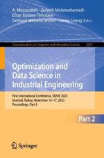 Optimization and Data Science in Industrial Engineering: First International Conference, ODSIE 2023, Istanbul, Turkey, November 16–17, 2023, Proceedings, Part II