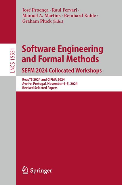 Software Engineering and Formal Methods. SEFM 2024 Collocated Workshops