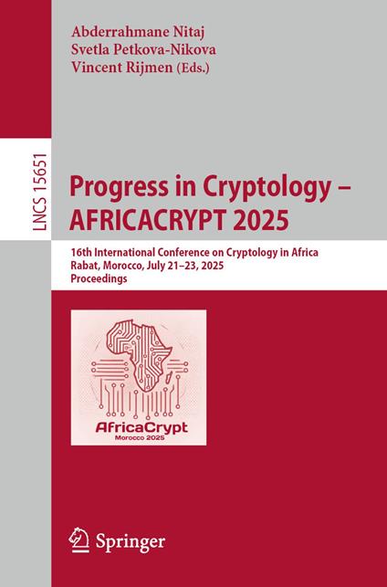 Progress in Cryptology - AFRICACRYPT 2025