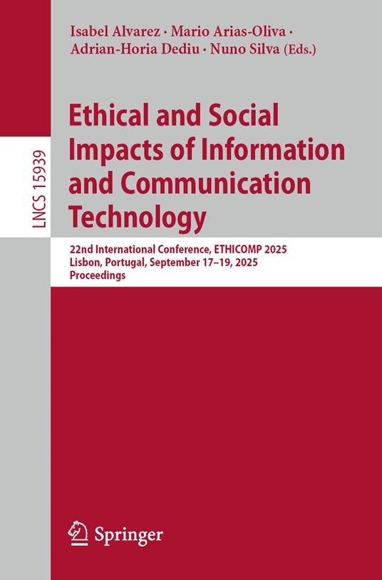 Ethical and Social Impacts of Information and Communication Technology