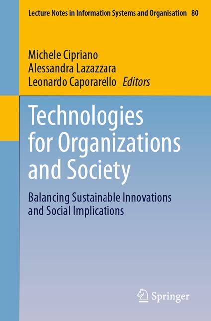 Technologies for Organizations and Society
