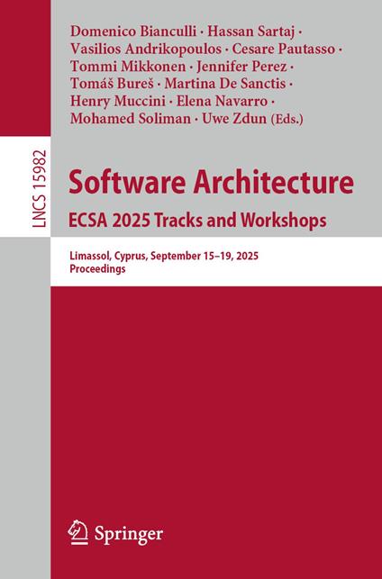 Software Architecture. ECSA 2025 Tracks and Workshops