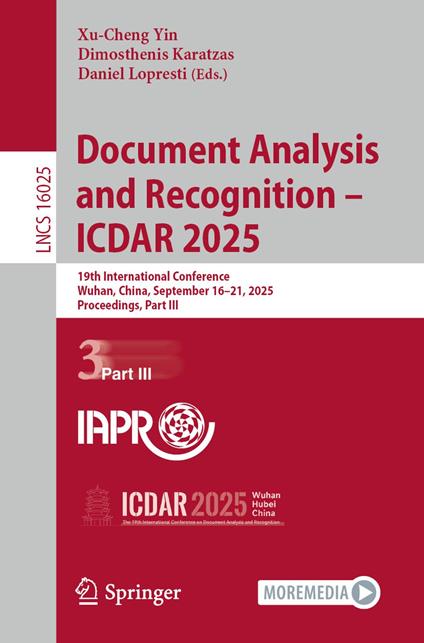 Document Analysis and Recognition – ICDAR 2025