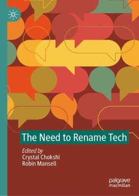 The Need to Rename Tech - cover