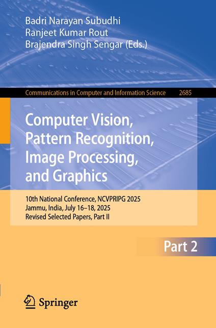 Computer Vision, Pattern Recognition, Image Processing, and Graphics