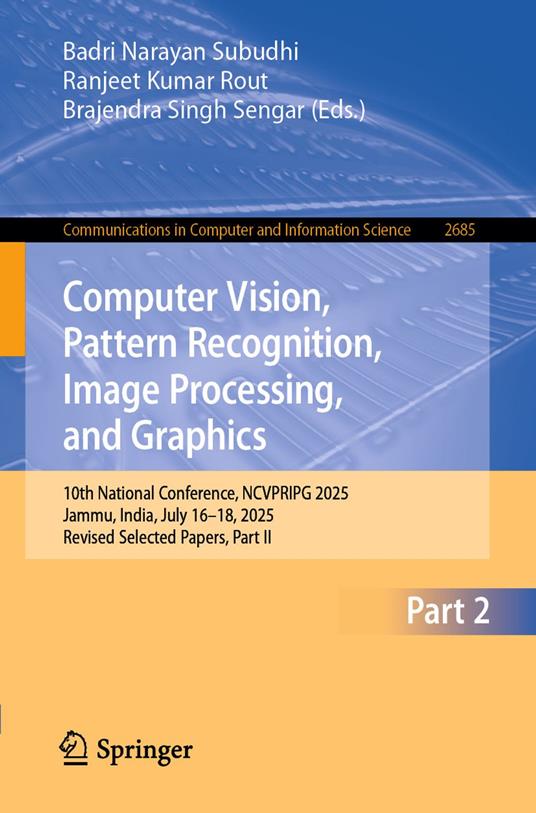 Computer Vision, Pattern Recognition, Image Processing, and Graphics