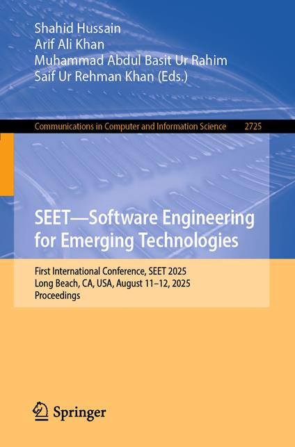 SEET—Software Engineering for Emerging Technologies
