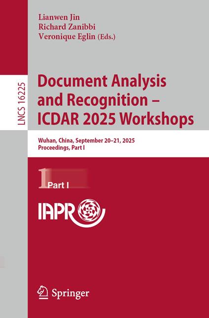 Document Analysis and Recognition – ICDAR 2025 Workshops