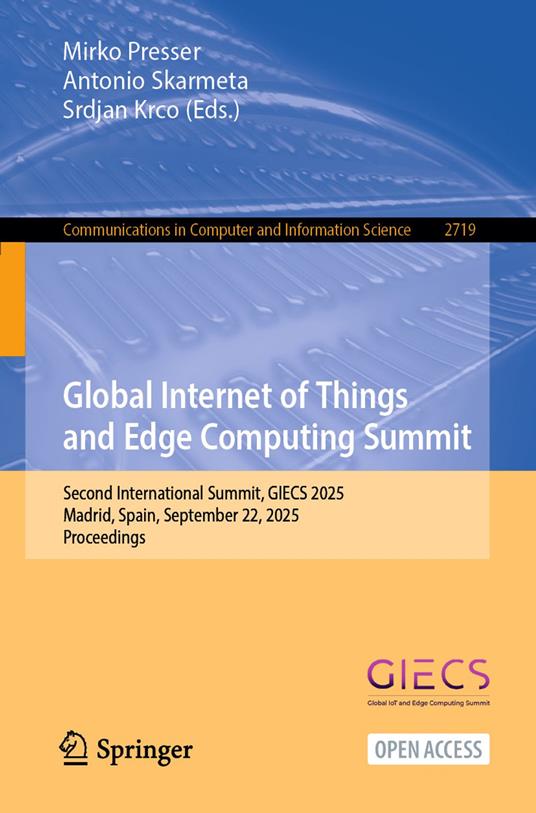 Global Internet of Things and Edge Computing Summit