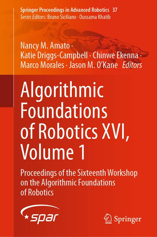Algorithmic Foundations of Robotics XVI, Volume 1
