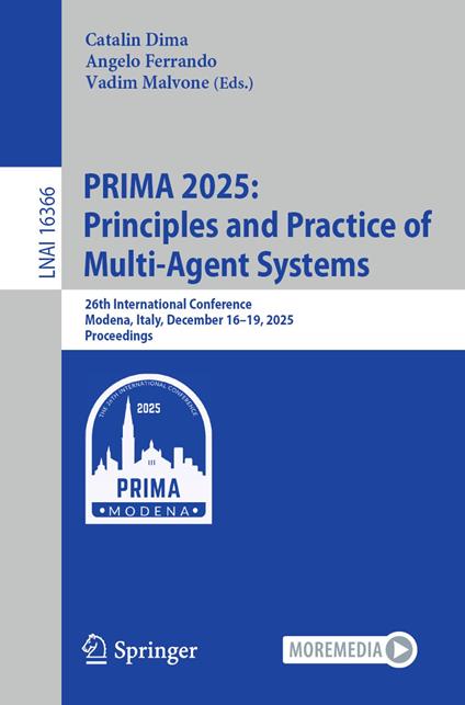 PRIMA 2025: Principles and Practice of Multi-Agent Systems