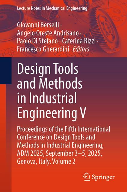 Design Tools and Methods in Industrial Engineering V