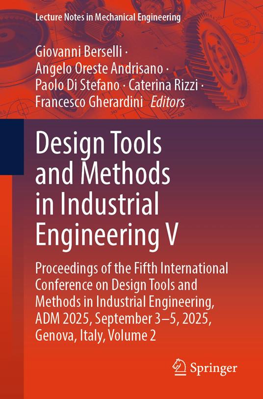 Design Tools and Methods in Industrial Engineering V