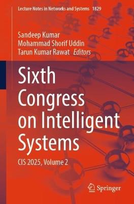 Sixth Congress on Intelligent Systems: CIS 2025, Volume 2 - cover