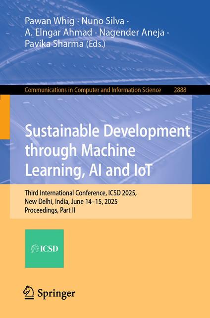 Sustainable Development through Machine Learning, AI and IoT