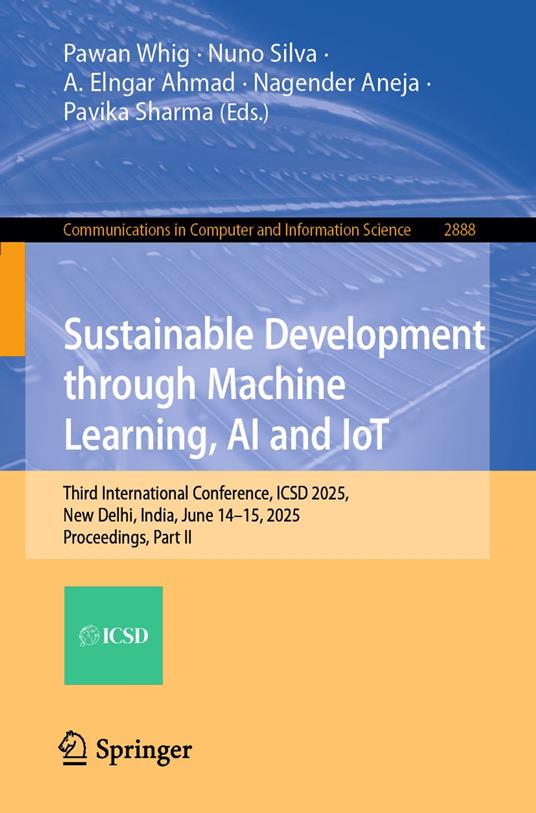 Sustainable Development through Machine Learning, AI and IoT