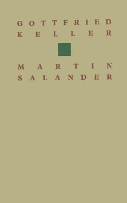 Gottfried Keller Martin Salander: Roman - KELLER - cover