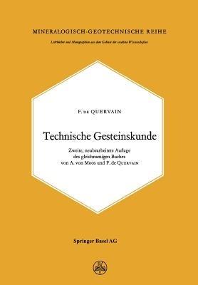 Technische Gesteinskunde - F.de Quervain - cover