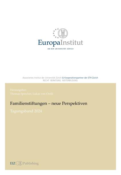 Familienstiftungen – neue Perspektiven