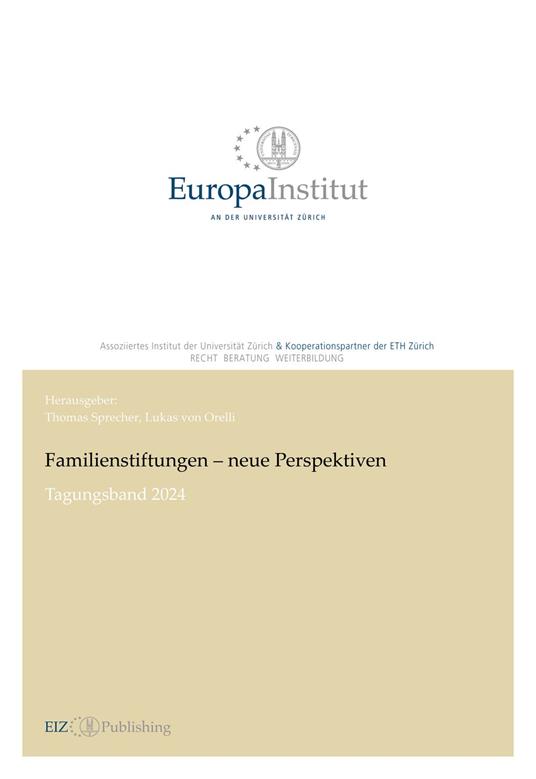 Familienstiftungen – neue Perspektiven