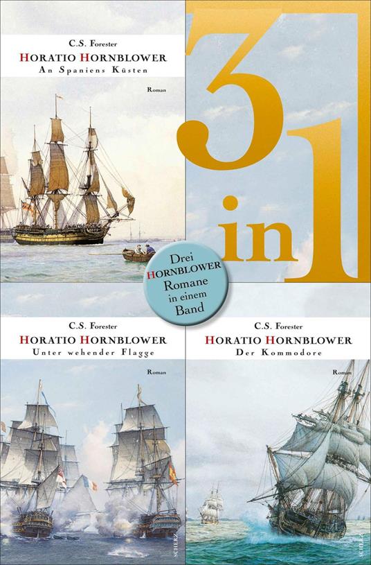 An Spaniens Küsten / Unter wehender Flagge / Der Kommodore - Drei Romane in einem Band