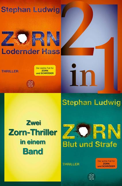 Lodernder Hass / Blut und Strafe – Zwei Zorn-Thriller in einem Band