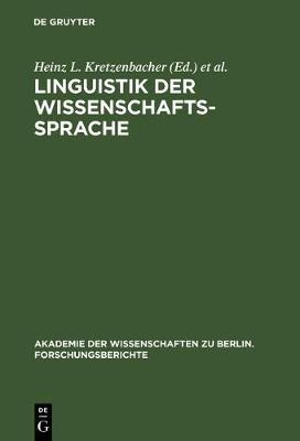 Linguistik der Wissenschaftssprache - cover