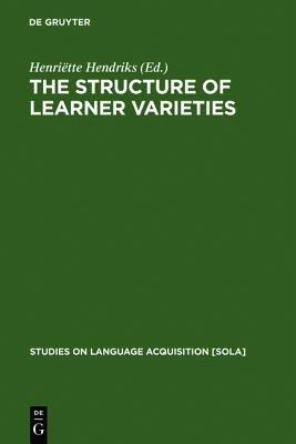 The Structure of Learner Varieties - cover
