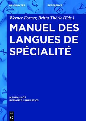 Manuel Des Langues de Specialite - cover