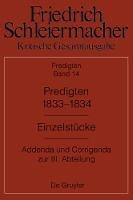 Predigten 1833-1834 - cover