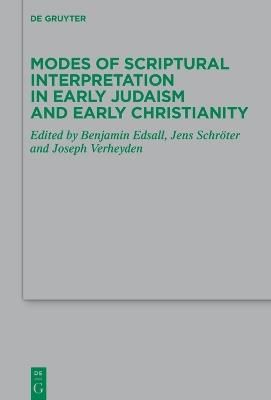 Modes of Scriptural Interpretation in Early Judaism and Early Christianity - cover