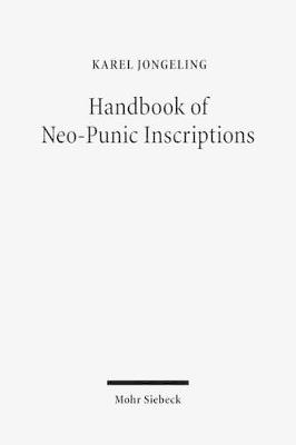Handbook of Neo-Punic Inscriptions - Karel Jongeling - cover