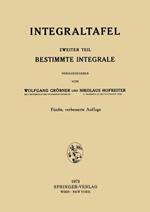 Integraltafel: Zweiter Teil Bestimmte Integrale