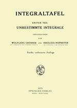 Integraltafel: Erster Teil Unbestimmte Integrale