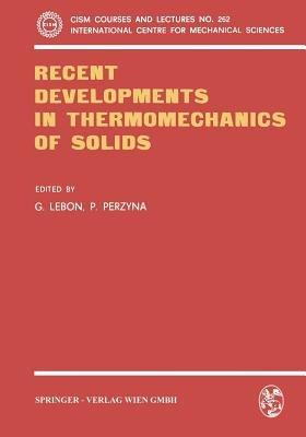 Recent Developments in Thermomechanics of Solids - cover