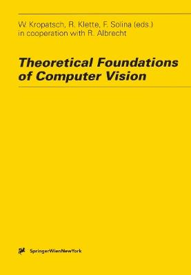 Theoretical Foundations of Computer Vision - cover