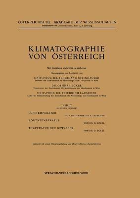 Klimatographie von Österreich - cover