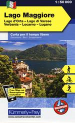 Lago Maggiore, lago d'Orta, lago di Varese, Verbania, Locarno, Lugano 1:50.000. Carta escursionistica