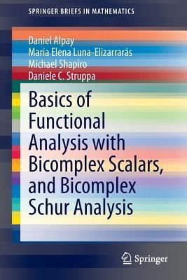Basics of Functional Analysis with Bicomplex Scalars, and Bicomplex Schur Analysis - Daniel Alpay,Maria Elena Luna-Elizarrarás,Michael Shapiro - cover