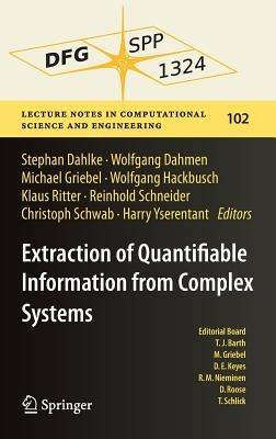 Extraction of Quantifiable Information from Complex Systems - cover