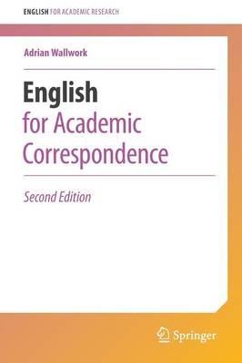 English for Academic Correspondence - Adrian Wallwork - cover