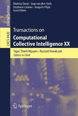 Transactions on Computational Collective Intelligence XX - cover