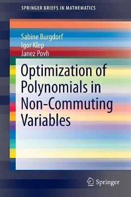Optimization of Polynomials in Non-Commuting Variables - Sabine Burgdorf,Igor Klep,Janez Povh - cover