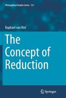 The Concept of Reduction - Raphael van Riel - cover
