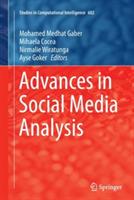 Advances in Social Media Analysis - cover