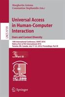 Universal Access in Human-Computer Interaction. Users and Context Diversity: 10th International Conference, UAHCI 2016, Held as Part of HCI International 2016, Toronto, ON, Canada, July 17-22, 2016, Proceedings, Part III - cover
