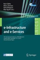 e-Infrastructure and e-Services: 7th International Conference, AFRICOMM 2015, Cotonou, Benin, December 15-16, 2015, Revised Selected Papers - cover